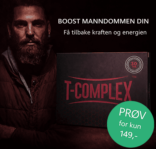T-complex TestoBooster — Øk muskelmasse og energi naturlig